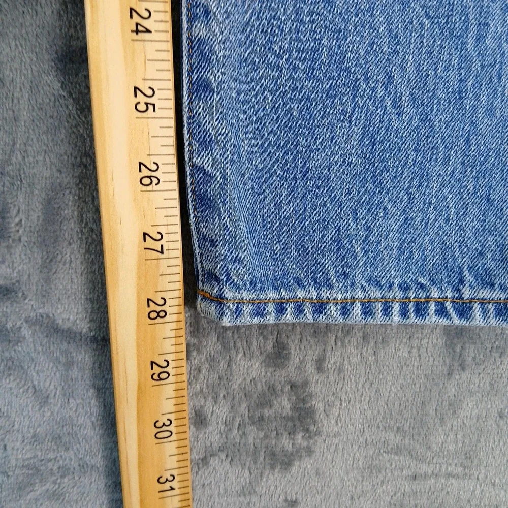 American Eagle Jeans Mens‎ 33x28 Blue Dad Jean 100% Cotton Embroidered Crest
